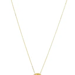 Voylla Gold-Plated Circular Valentine's Day Forever & Always Pendant With Chain image 4
