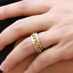 Lovemi Movements Silver-Plated Stainless Steel Finger Ring-image-67