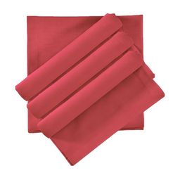 LUXEHOME INTERNATIONAL 4-Pcs Maroon Pure Cotton Table Napkins-picture-3