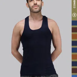 AMUL COMFY Pack of 9 Round Neck Pure Cotton Vest-picture-38