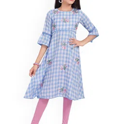 MASTARANG Girls Embroidered Regular Pure Cotton Kurti-picture-44