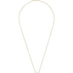 Moon Dust Gold Plated Clover Pendant With Chain-picture-20