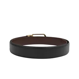 Da Milano Men Textured Leather Reversible Belt image 3