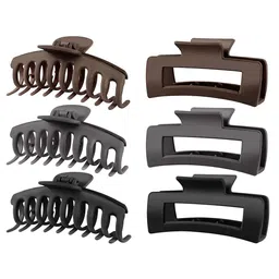 MADHAVWATCH Women Set of 6 Claw Clips image 4