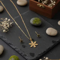 FIMBUL Gold-Plated Antique Jewellery Set image 3