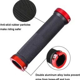 nsv Rubber Hand Grip Comfortable Premium Quality Cycle Lock-on Anti-slip for Bicycle Bicycle Handle Grip image 4