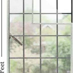 auralis Window Mosquito Net Pre Stiched with Adhesive Hook & Loop Tape Fibre Washable Adults Mosquito Net-picture-10