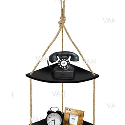 VAH Kya Bat Hai !! Wooden Floating Wall Shelf image 5