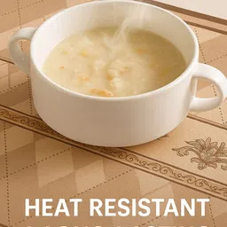 YELONA 6Pcs Pink & Brown Patterned Waterproof Heat-Resistant Anti-Slip Table Placemats image 4