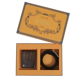 Da Milano Men Wallet and Belt Accessory Gift Set-image-4