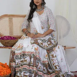 DMP FASHION Ethnic Motifs Print A-Line Maxi Dress image 3