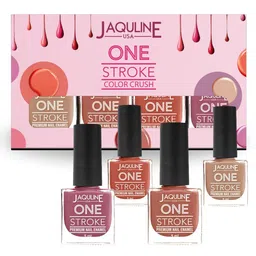 Jaquline USA Set Of 4 One Stroke Nail Paint - 5 ml Each-image-79