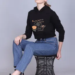 CORSICA Women Polyester Printed Hooded Pullover Sweatshirt-image-33