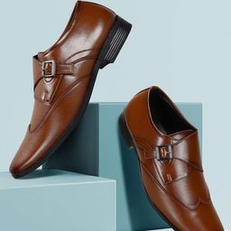 Paragon Men Formal Monk Buckle Shoes-picture-44