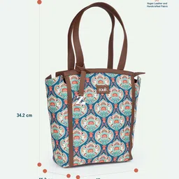 ZOUK Rhea Kapoor Adira Tote Bag - Kovil Blue image 5