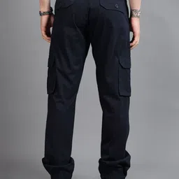 The Roadster Lifestyle Co Men Mid-Rise Cargo Trousers image 4