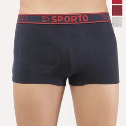 Sporto by Macho Pack Of 4 Combed Cotton Trunk-picture-19