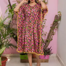 Vivika Women Floral Print Kaftan Dress-picture-29