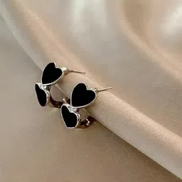 ONUYX Heart Shaped Hoop Earrings-picture-39