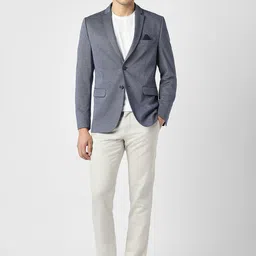 Van Heusen Sport Self Designed Notched Lapel Collar Slim-Fit Single Breasted Blazer image 5