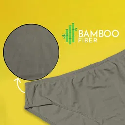 Heelium Pack Of 3 Odour-Free Mid-Rise Hipster Briefs P3-W-Brief-LAVDGMRN-M image 2