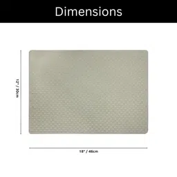 LUXEHOME INTERNATIONAL Grey 2-Pieces Table Placemats image 5