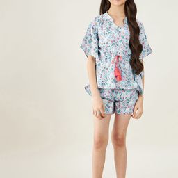 The Kaftan Company Girls Printed Night suit-picture-11