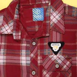 V-Mart Boys Tartan Checks Checked Casual Shirt image 3