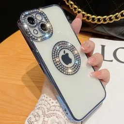 Luxury Kase Embellished iPhone 15 Plus LK030 Logo Mobile Back Case-image-6