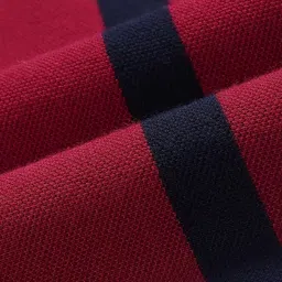 U.S. Polo Assn. Kids Boys Striped Polo Collar Pure Cotton T-shirt image 5