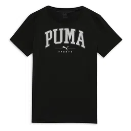 Puma Boys SQUAD Big Brand Logo Pure Cotton T-shirt-image-49