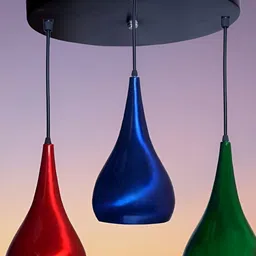 KINIS Red & Green Aluminium Quirky Ceiling Lamp image 3