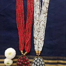 Grace Collections Women Set Of 2 Beaded Minimal Chains image 1