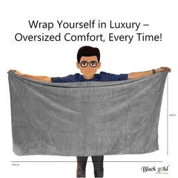 Black gold Grey Towel Set image 4