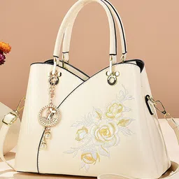 StyleCast Women Floral Textured Structured Embroidered Shoulder Bag-picture-18
