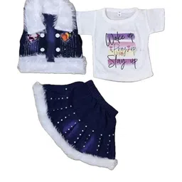 DRYSUN Blue Poly Georgette Clothing Set-picture-16