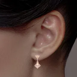 C KRISHNIAH CHETTY JEWELLERS PVT LTD Women18Kt Gold Stone Studded Drops Earrings - 7.08 g-picture-19