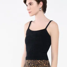 SHOWOFF Fringed Crop Top image 4