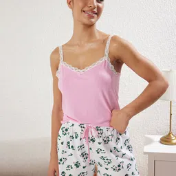 Trendyol Women Printed Night suit-image-28