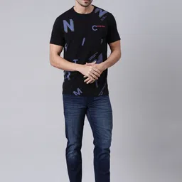Classic Polo Men Typography Printed Applique Slim Fit T-shirt image 5