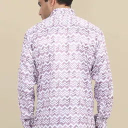 AMSWAN Men Opaque Printed Casual Shirt image 2