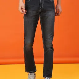 V-Mart Men Cotton Knitted Denim Regular Fit Low-Rise Light Fade Jeans-picture-10