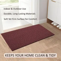 Kuber Industries Maroon Water Absorbing Door Mat image 5