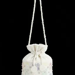 vkaffordables Women White Potli image 2