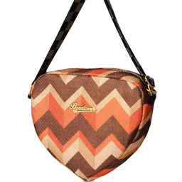 BANDICOOT Printed Structured Sling Bag with Fringed image 3