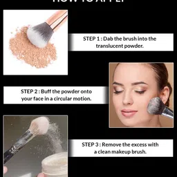 Stars Cosmetics Matte Finish Translucent Loose Powder For Face Makeup 20g - Natural Matt image 2