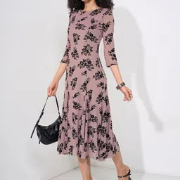 Honey by Pantaloons Floral Print A-Line Midi Dress-picture-25