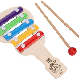 ada handicraft Gitar Xylophone for Kids, Wooden Xylophone Toy with 5 Knocks-picture-23