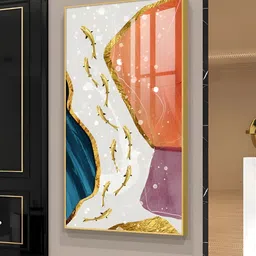 THE NEXT DECOR Yellow & White Ethereal Aquatics Wall Art image 3