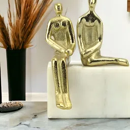 Hind Decor Gold-Toned Metal Figurine Showpiece-picture-19